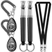 2 Set Dog Training Clickers Dog Whistle To Stop Barking Pet Training Clickers