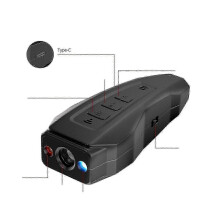 (GRAY) Dog Bark Deterrent Device, 3-in-1 Rechargable Ultrasonic Training Tool for Dogs, Safe and Easy to Use Anti Bark Tool for Unwanted Dog Behavior