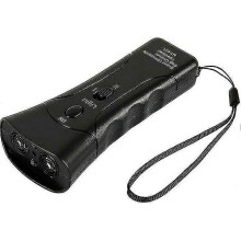 Ultrasonic Dog Repeller Dual Channel Anti Barking Device 3 In 1 Dog Training Tool with Led Flashlight Tw