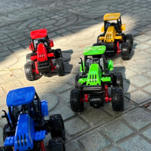 (Vert, 1pcs) Inertia 4x4 Farm Off-Road Toy Car Dual Inertia Climbing 360 Rotation Thick Tires Green Halloween Gift