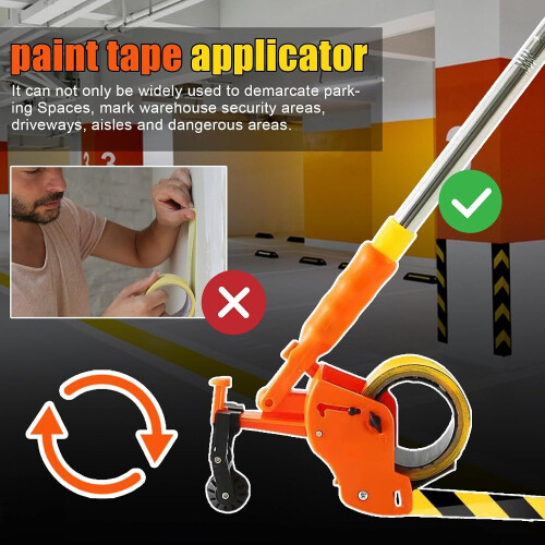 Manual Pushing Tape Applicator, Efficient Tape Marking Tool For Painters, Versatile Masking Tape Dispenser Ref: 9648 1