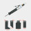 Mini Pneumatic Scraper Set, Air Meter Shovel Chisel Industrial Welding Deburring Rust Removal Chisel, 3500 rpm, 100C 3