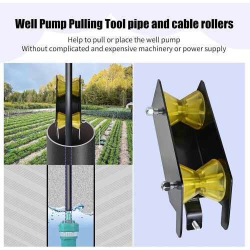 Well pipe pulling tool, strength alloy steel in the roller pump installation assistance tool builtin 2