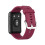 (Wine Red, Multicolor) Soft Silicone Watch Strap for Huawei Watch Fit - Dark Blue 3
