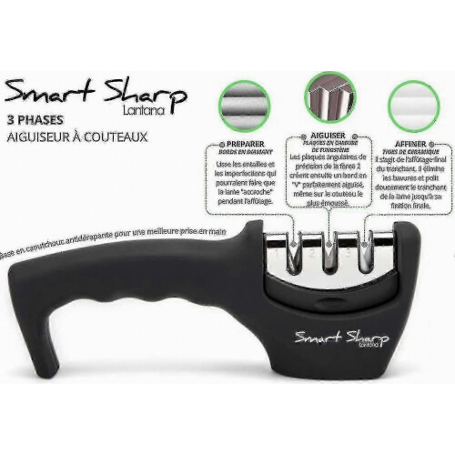 Smart Sharp 3-Stage Knife Sharpener - Professional Result with Ergonomic Design 2