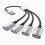 4 in 1 USB 2.0 Hub Splitter with OTG Support for Computer Laptop Data Sync and Charging 4