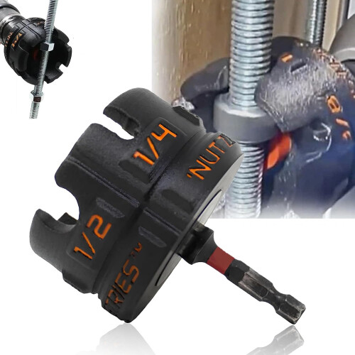Screw Zipper Drill Attachment – Wing Nut Drive Set, No Slipping, Maintenance 1