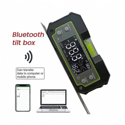 Digital Inclinometer Bluetooth Dual Axis Angle Finder with Magnetic Base Rechargeable Level Box for Precise Measuring 1