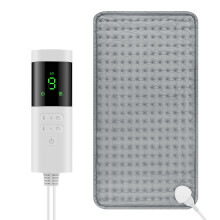 (A, US) Electric Heating Blanket Thermal Pads Warmer 9 Levels Heated Mat Soft&Safe Winter Body Back Leg Warmer Pads Home Use 60*30cm