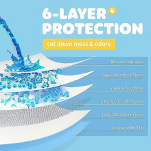 (50pcs M) Disposable Pet Training Toilet Pads Portable Absorbent Pet Pee Pads for Car/Home/Outgoing