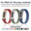 (1pcs, Snow leopard pattern) Watch Band for Google Fitbit Air Premium Nylon Strap with Metal Case 1