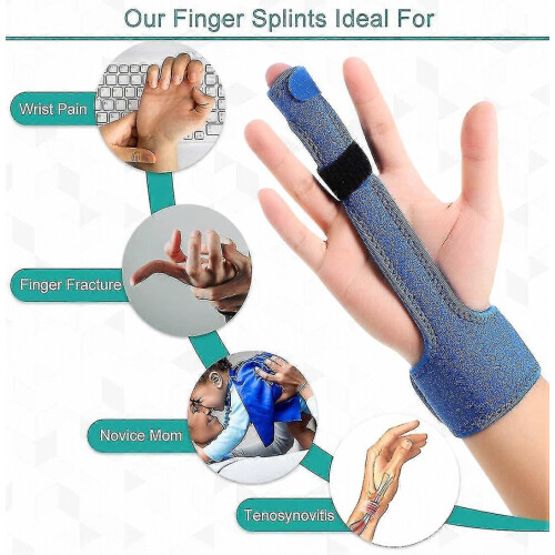 Adjustable Finger Splint with Trigger Finger Support Medical Tape and Bandages 2