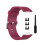 (Wine Red, Multicolor) Soft Silicone Watch Strap for Huawei Watch Fit - Dark Blue 5