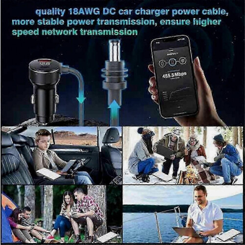 12V 24V Cigarette Lighter Adapter for Starlink Mini Power Cable Car Charger with DC Plug 2
