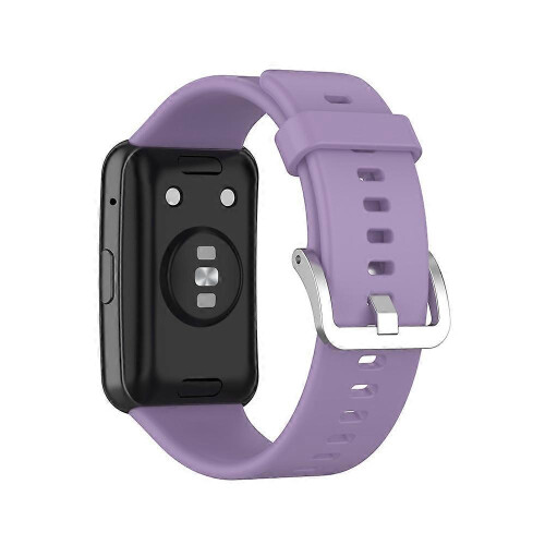 (Light Purple, Multicolor) Soft Silicone Watch Strap for Huawei Watch Fit - Dark Blue 2
