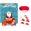 Weihnachtsmann-Poster-Spielrequisiten für Kinderpartys, 1 Set, Rot 5