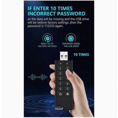 USB 3.0 Encrypted and Secure USB Flash Drive Emphasizes Privacy and Security, with Peace of Mind,8G 2