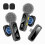 Professional Wireless Lavalier Microphone System with Smart Noise Reduction LED Power Display for Li 3