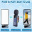 Professional Wireless Lavalier Microphone System with Smart Noise Reduction LED Power Display for Li 5