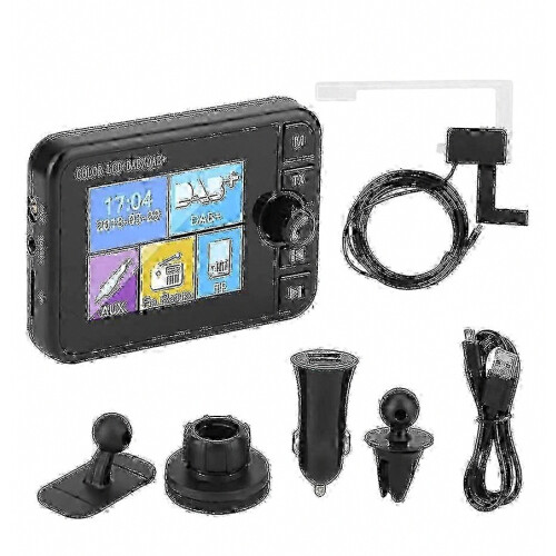 DAB+ Digitalradioempfänger für Auto mit Bluetooth MP3 FM-Transmitter und Antennenadapter 1