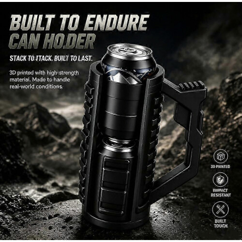 Tactical Assault Beer Can Holder, Tactical Reload Beer Holder, Insulation Sleeve Multi-Function Portable Beverage Pop-Up Ejection for Party-xxy 2