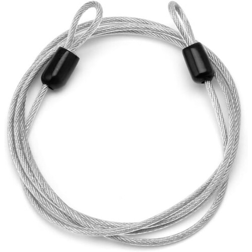 Stainless Steel Cable, Double Loop Braided Steel Cable, Flexible Lock Cable, Padlock Wire Rope 1