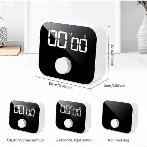 Kitchen Timer, Digital Cooking Timer Magnetic for Stopwatch Countdown Timer with LED Display Rotary,New 2026 2