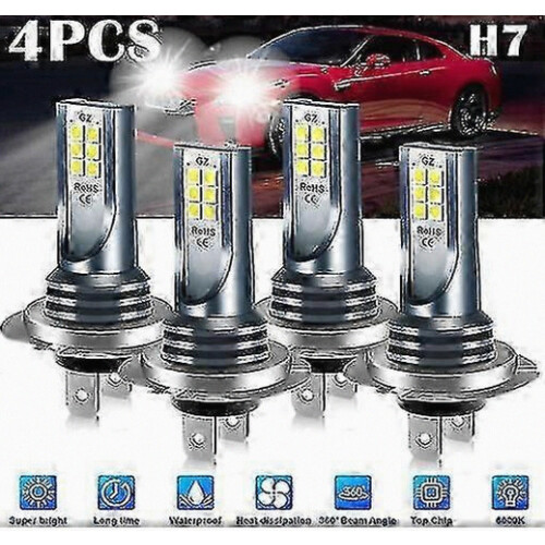 high low beam H7 LED headlight bulbs 60000lm 220w super bright 2