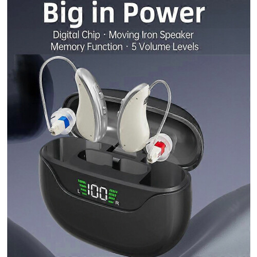 16-Channel Hearing Aids Dual Devices With Charging Case Magnetic 1