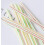 500pcs Plastic Drinking Straws 8 Inches Long Multi-Colored Striped Bedable#1 5