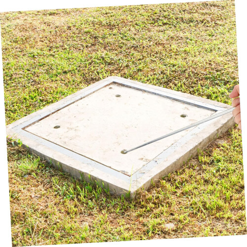 Shaped stainless steel lifting hook for manhole covers and rolling gate operation 1