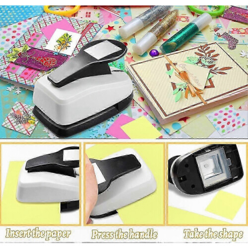 2-Inch Square Paper Punch for Crafting and Scrapbooking, Hole Puncher Tool for Creative Projects 2