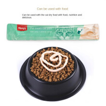 (Tuna + Scallop) Wan Pai Cat Strip Wet Food for Kittens & Adult Cats Lickable Treat Chicken Flavor 14g x 5