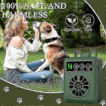 (army green) Ultrasonic Anti Barking Device For Dogs Rechargeable Bark Controller Box Dog Barking Deterrent Stopper For Indoor Outdoor Use banx3