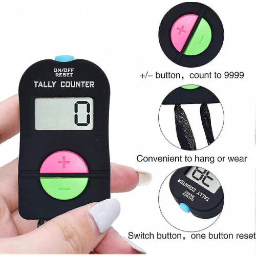 Digital Hand Tally Counter - Handheld Counting Device for Digit Counting 2
