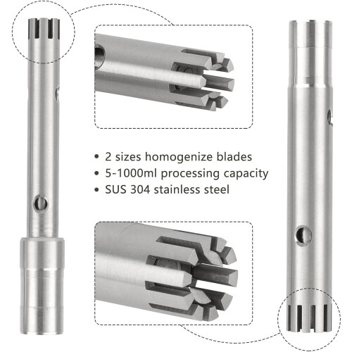 Homogenizer, emulsifier dispersion mixer, speed homogenizer, disperser with two working heads 2