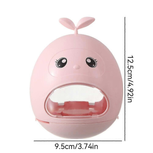 Pink Interactive Slow Feeder - Gravity Wobble Adjustable Hole Pet Toy