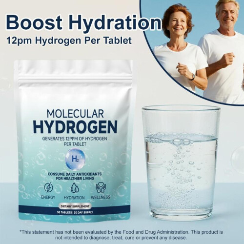Hydrogen Water Tablets 30 Count Molecular Hydrogen Effervescent for Antioxidant Sports Hydration 2