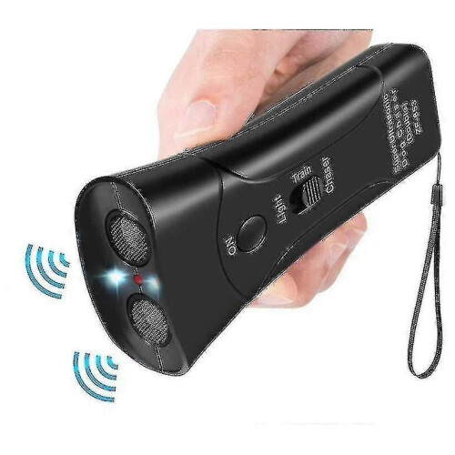 Ultrasonic Dog Repeller Portable Dog Training Device Barking Dog with Led Flashlight 1