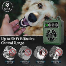(black) Ultrasonic Anti Barking Device For Dogs Rechargeable Bark Controller Box Dog Barking Deterrent Stopper For Indoor Outdoor Use banx3