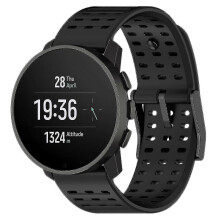 (Black) Sport Strap For Suunto Vertical/9 Peak Pro/9 Peak/5 Peak,22mm Silicone Watch Bandsish-hy