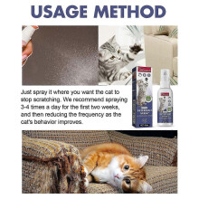 (2pcs) 1-3x For 50ml Cat Spray Training Aid For Cat Anti Scratch Furniture Sofa Couch Protector To Keep Away Ind