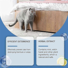 (3pcs) 1-3pcs Cat Deterrent Spray, Stops Cats from Peeing & Scratching, Lemon & Coptis, Safe for Furniture