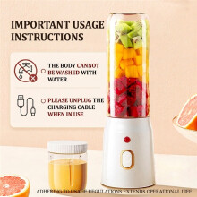 USB Rechargeable Mini Blender | 1 SET Personal Size with Double Cups, 10-Blade Portable Juicer for Smoothies And Shakes