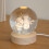Premier 10cm USB Powered Etched Santa & Snowman Christmas Light up Globe 1