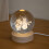 Premier 10cm USB Powered Etched Santa & Snowman Christmas Light up Globe 2