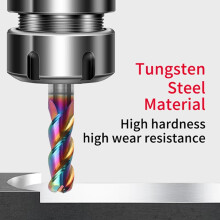 Carbide Corner Radius End Mill Coated 3 Flutes Tungsten Carbide Bullnose Aluminum Milling Cutter