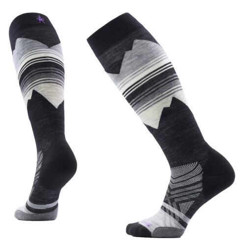 Smartwool (L, Medium Grey) Smartwool Womens Pattern Cushioned Ski Socks