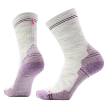 (M, Ash Purple Dawn) Smartwool Womens Hike Light Cushion Walking Crew Socks