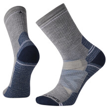 (M, Light Grey) Smartwool Mens Hike Full Cushion Walking Crew Socks